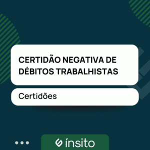 Certidão Negativa de Débitos Trabalhistas